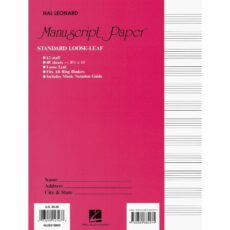 Standard Loose-Leaf Manuscript Paper