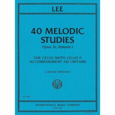Lee -- 40 Melodic Studies, Op. 31, Vol. I for Cello