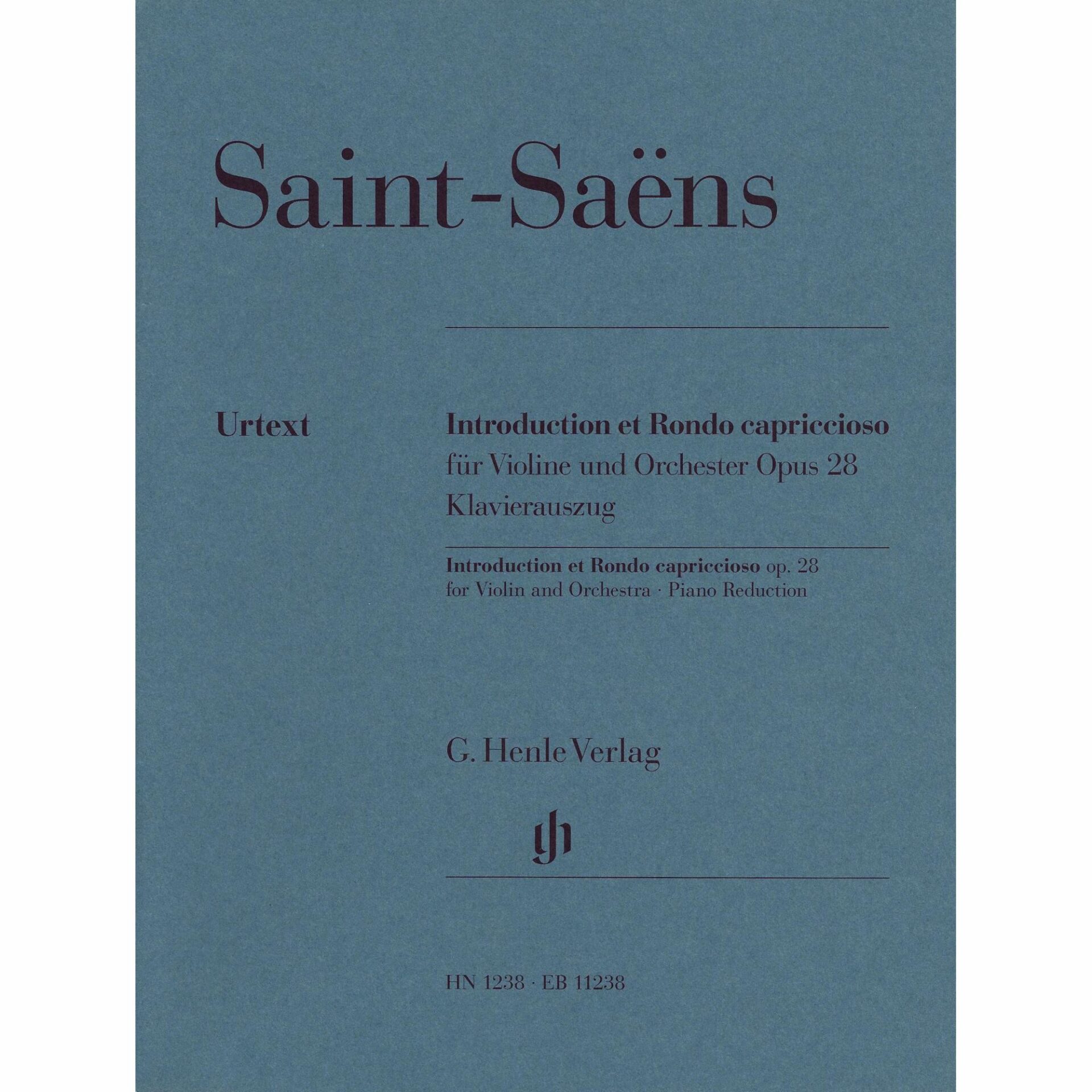 Saint-Saens -- Introduction & Rondo capriccioso, Op. 28 for Violin and Piano