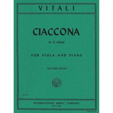 Vitali -- Ciaconna in G Minor for Viola and Piano
