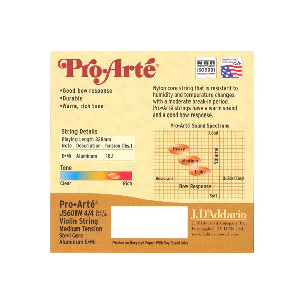 D'Addario Pro-Arte Violin Strings - Image 2