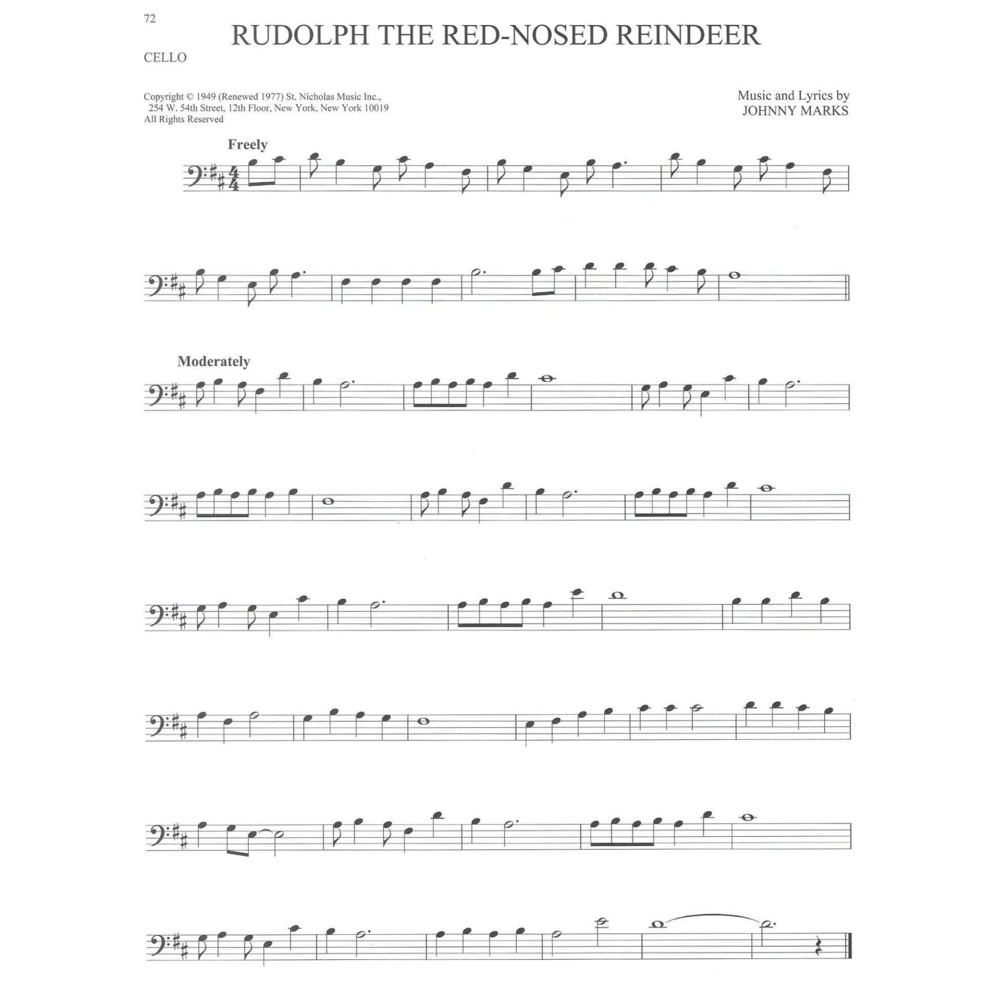 Sample: Cello (Pg. 72)