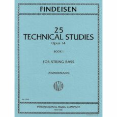 Findeisen -- 25 Technical Studies, Op. 14, Books I-IV for Bass
