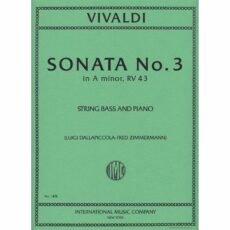Vivaldi -- Sonata No. 3 in A Minor, RV 43 for Bass and Piano