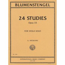 Blumenstengel -- 24 Studies, Op. 33 for Viola