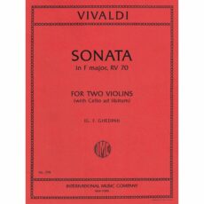 Vivaldi -- Sonata in F Major, RV 70 for Two Violins and Piano