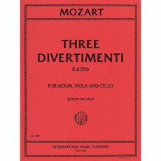 Mozart -- Three Divertimenti, K. 439b for Violin, Viola, and Cello