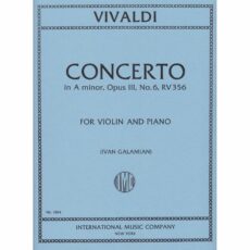 Vivaldi -- Concerto in A Minor, Op. 3, No. 6 for Violin and Piano