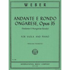 Weber -- Andante & Hungarian Rondo, Op. 35 for Viola and Piano