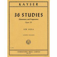 Kayser -- 36 Studies (Elementary and Progressive), Op. 20 for Viola