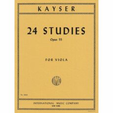 Kayser -- 24 Studies, Op. 55 for Viola