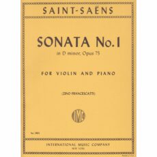 Saint-Saens -- Sonata No. 1 in D Minor, Op. 75 for Violin and Piano