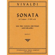 Vivaldi -- Sonata in E Minor, F. XIII, No. 18 for Two Violins and Piano