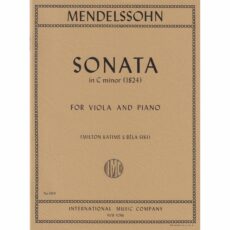 Mendelssohn -- Sonata in C Minor (1824) for Viola and Piano
