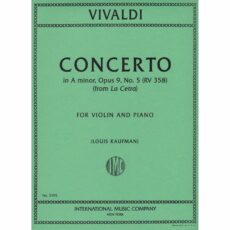 Vivaldi -- Concerto in A Minor, Op. 9, No. 5 for Violin and Piano