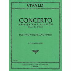 Vivaldi -- Concerto in B-flat Major, Op. 9, No. 9 for Two Violins and Piano