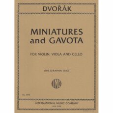 Dvorak -- Miniatures and Gavota for Violin, Viola, and Cello