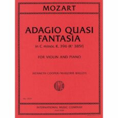 Mozart -- Adagio Quasi Fantasia in C Minor, K. 396 for Violin and Piano