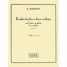 Martinu -- Etudes faciles, Books 1 & 2 for Two Violins