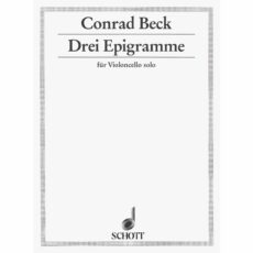 Beck -- Drei Epigramme for Solo Cello