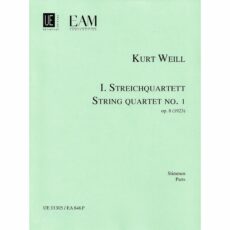 Weill -- String Quartet No. 1, Op. 8
