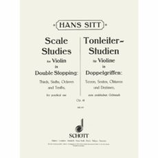 Sitt -- Scale Studies in Double Stopping, Op. 41 for Violin