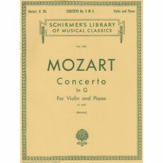 Mozart -- Concerto in G Major, K. 216 for Violin and Piano