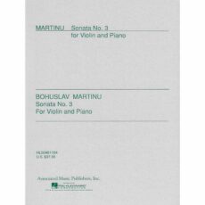 Martinu -- Sonata No. 3 for Violin and Piano