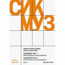 Kabalevsky -- Concerto No. 1, Op. 49 for Cello and Piano
