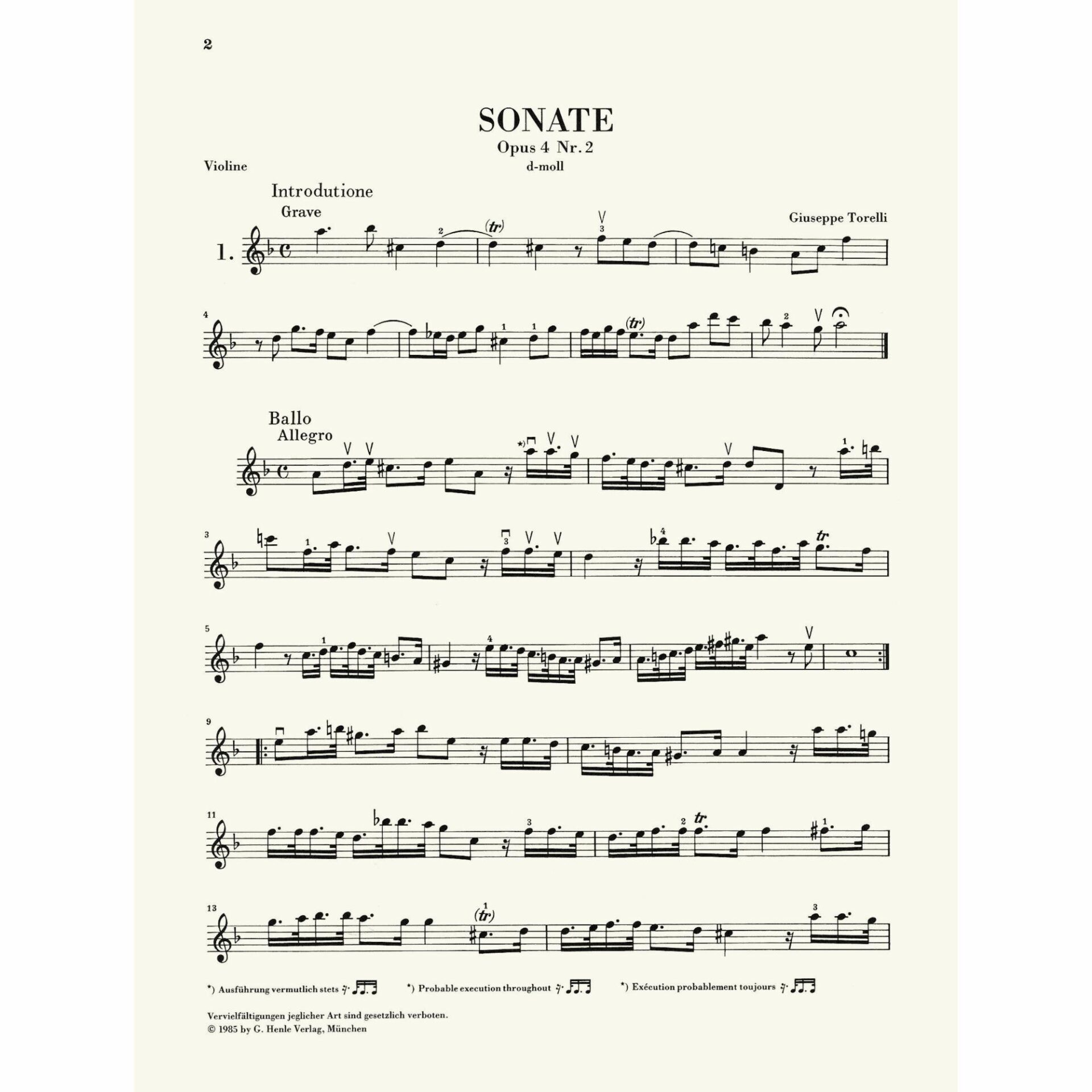 Sample: Vol. I, Marked Violin Part