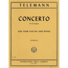 Telemann -- Concerto in G Major for Four Violins and Piano