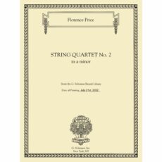 Price -- String Quartet No. 2 in A Minor