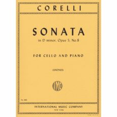 Corelli -- Sonata in D Minor, Op. 5, No. 8 for Cello and Piano