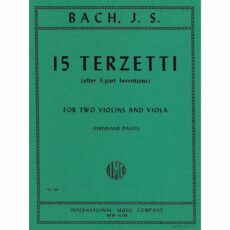 Bach -- 15 Terzetti (after 3-part Inventions) for Two Violins and Viola
