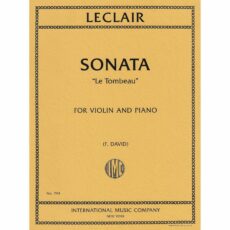 Leclaire -- Sonata "Le Tombeau" for Violin and Piano
