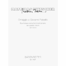 Pintscher -- Omaggio a Giovanni Paisiello for Solo Violin