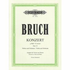 Bruch -- Concerto in G Minor, Op. 26 for Violin and Piano