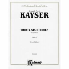Kayser -- Thirty-Six Studies, Op. 43 for Viola