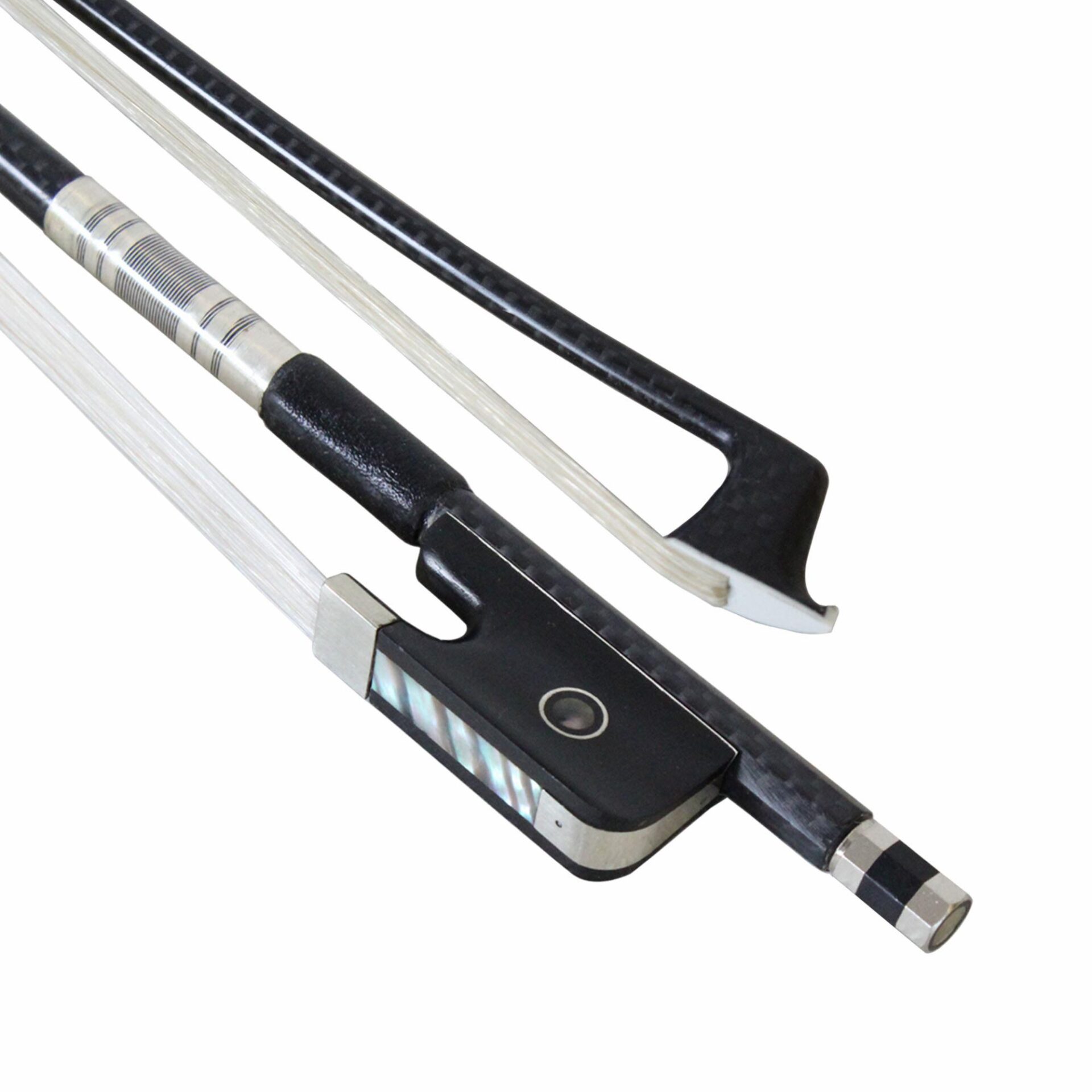 Arco Nouveau Echo Round Carbon Fiber Viola Bow - Image 2