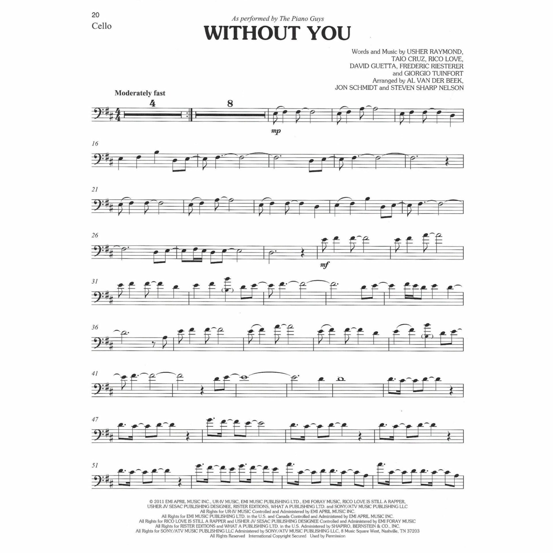 Sample: Cello (Pg. 20)