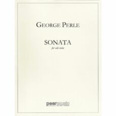 Perle -- Sonata, Op. 12 for Solo Viola