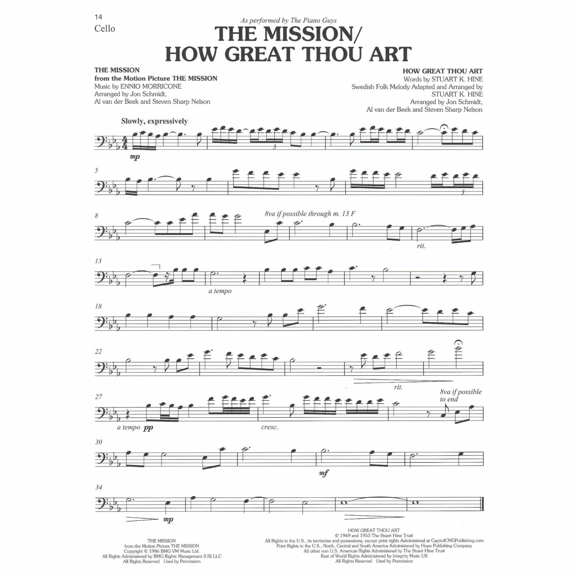 Sample: Cello (Pg. 14)