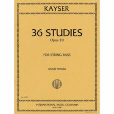 Kayser -- 36 Studies, Op. 20 for Bass
