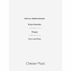 Saariaho -- Neiges for Cello Octet