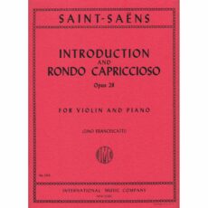 Saint-Saens -- Introduction and Rondo Capriccioso, Op. 28 for Violin and Piano