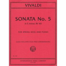 Vivaldi -- Sonata No. 5 in E Minor, RV 40 for Bass and Piano