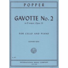 Popper -- Gavotte No. 2 in D Major, Op. 23 for Cello and Piano