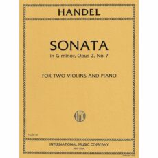 Handel -- Sonata in G Minor, Op. 2, No. 7 for Two Violins and Piano
