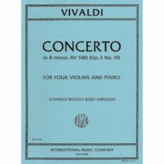 Vivaldi -- Concerto in B Minor, Op. 3, No. 10 for Four Violins and Piano