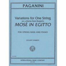 Paganini -- Variations on One String for Bass and Piano